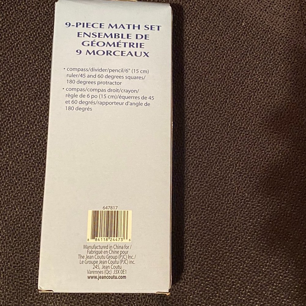 3 X Equation 9-Piece Math Set - Picture 2 of 2